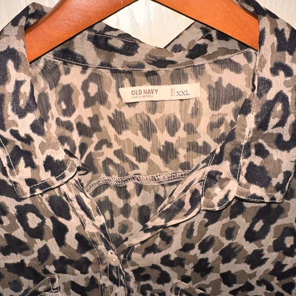 Chiffon button up - Picture 3 of 5